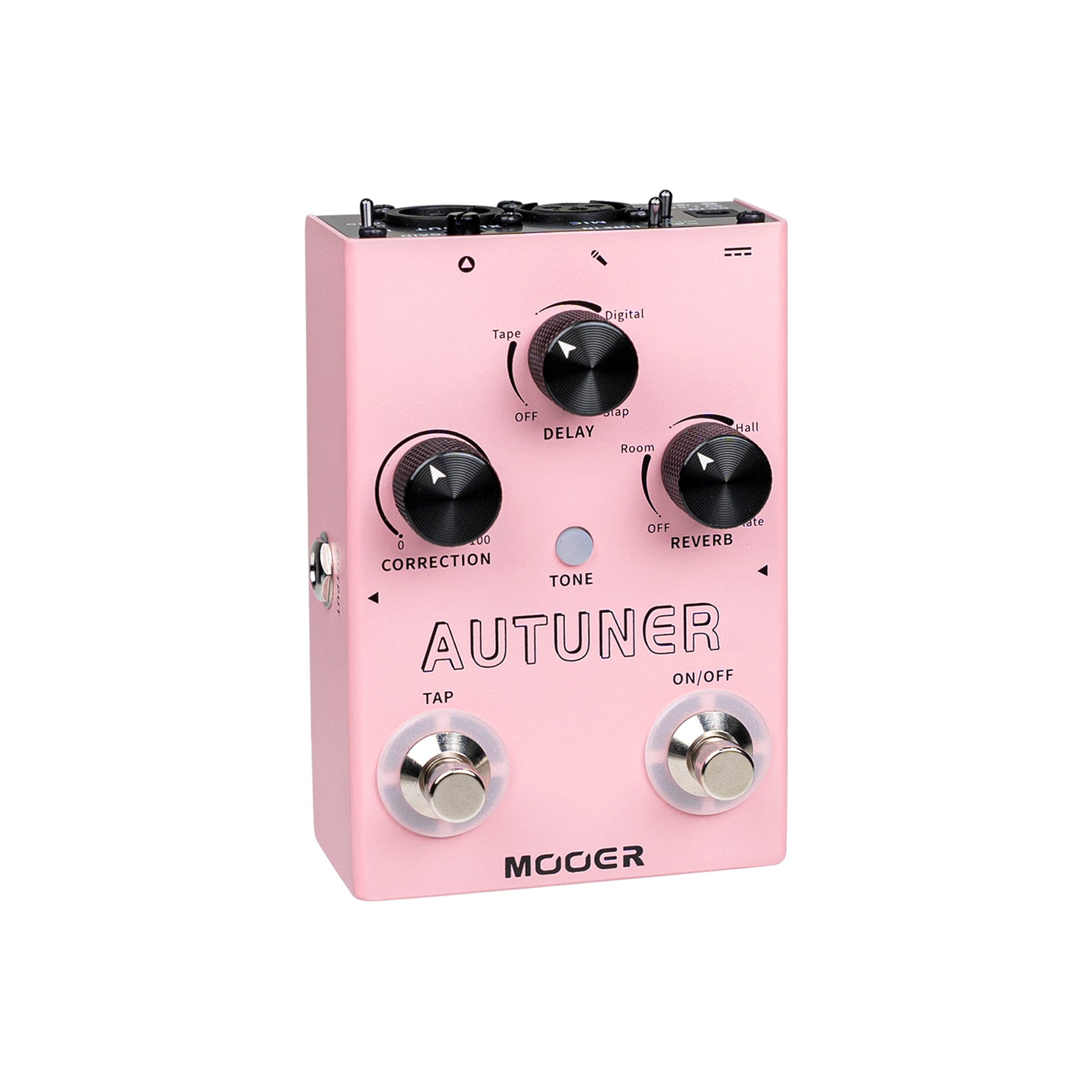 Pédale AUTUNER, processeur vocal MVP1, mode synthétiseur, boîtier métal, rose