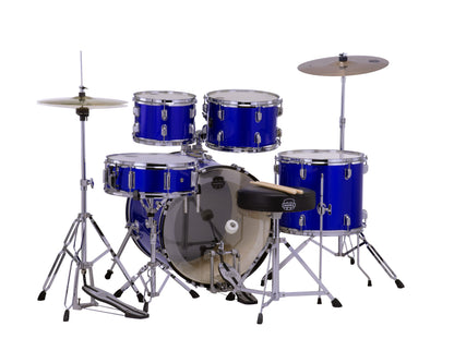 MAPEX COMET FUSION 20 5F BLEU INDIGO COMPLETE AVEC HARDWARE, SIEGE ET CYMBALES