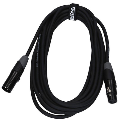 Câble micro XLR mâle/XLR femelle, 3 mètres, noir