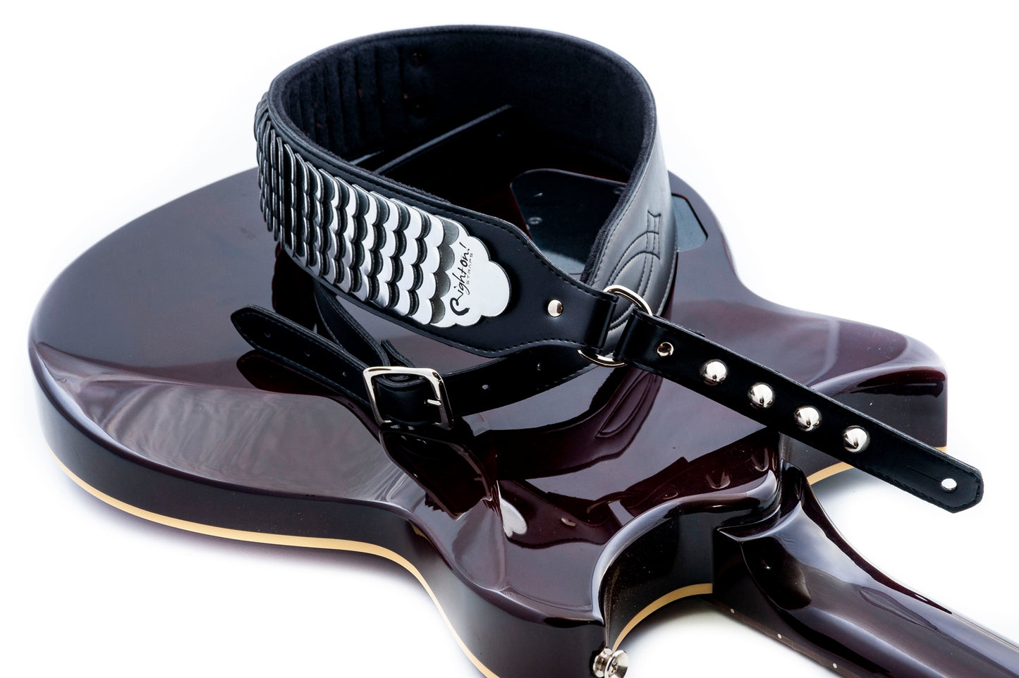 Courroie modèle LEGEND JL PYTHON, synthétique, largeur 6 cm, longueur 103 à 135 cm, réglage par boucle, poids: 242 g, noir