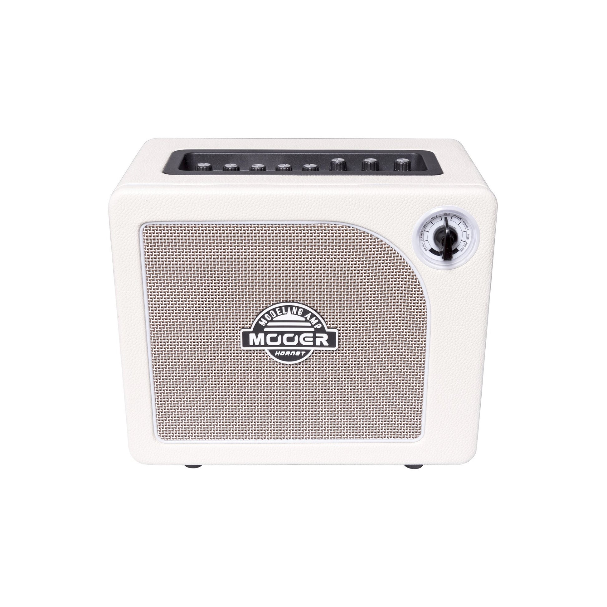 Ampli HORNET WHITE, 15W, HP 6.5", 9 modélisations d'amplis haute-qualité, effets Modulation/Délai/Réverb, blanc