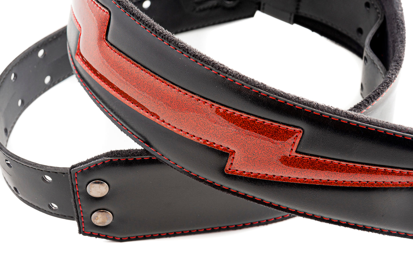 COURROIE VEGAN RIGHTON BOLT ROUGE