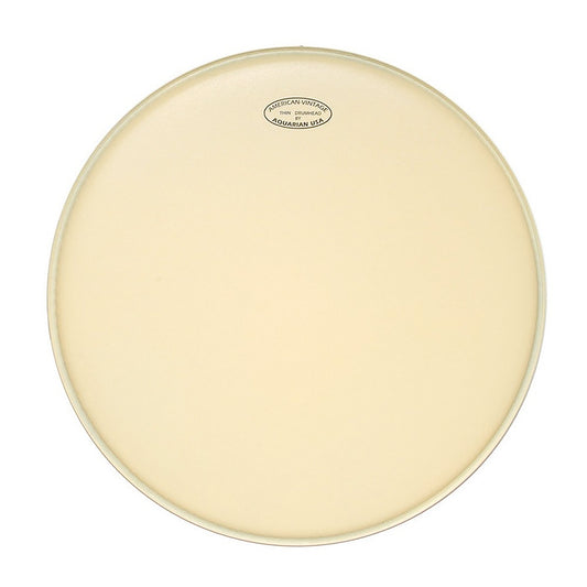 Peau American Vintage 13", 1 pli fin (0.18mm), cercle plus large pour fût vintage, aspect peau animale