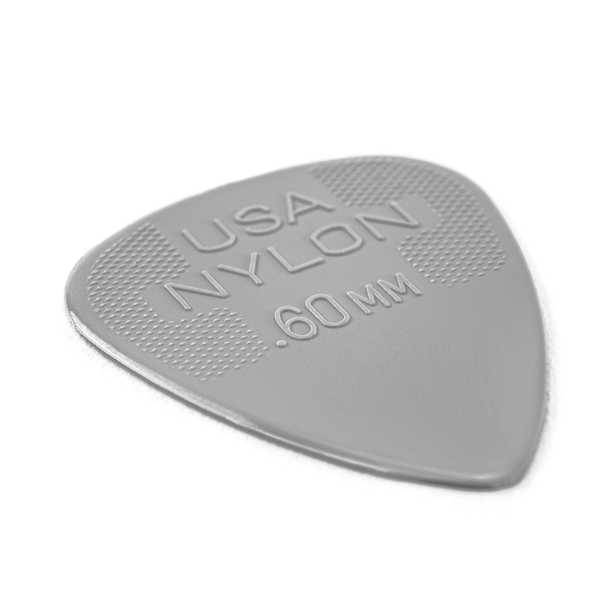 Sachet de 12 médiators Nylon Standard 060 (gris clair)