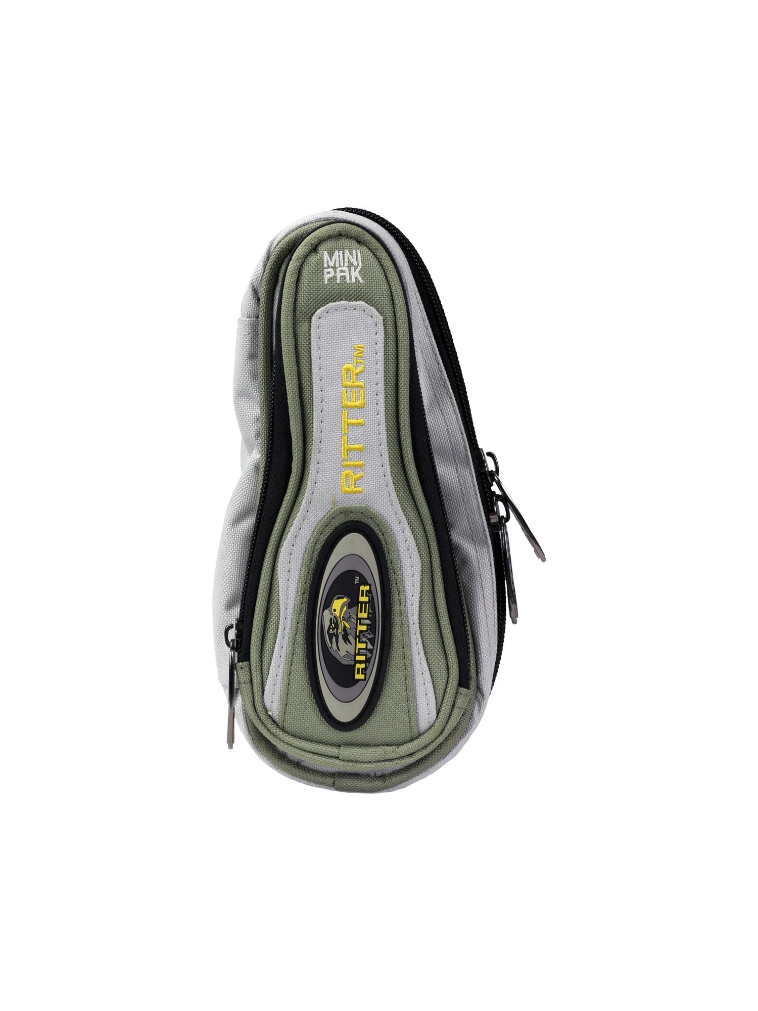 Mini sac, 1 poche, scratch ceinture, gris et kaki