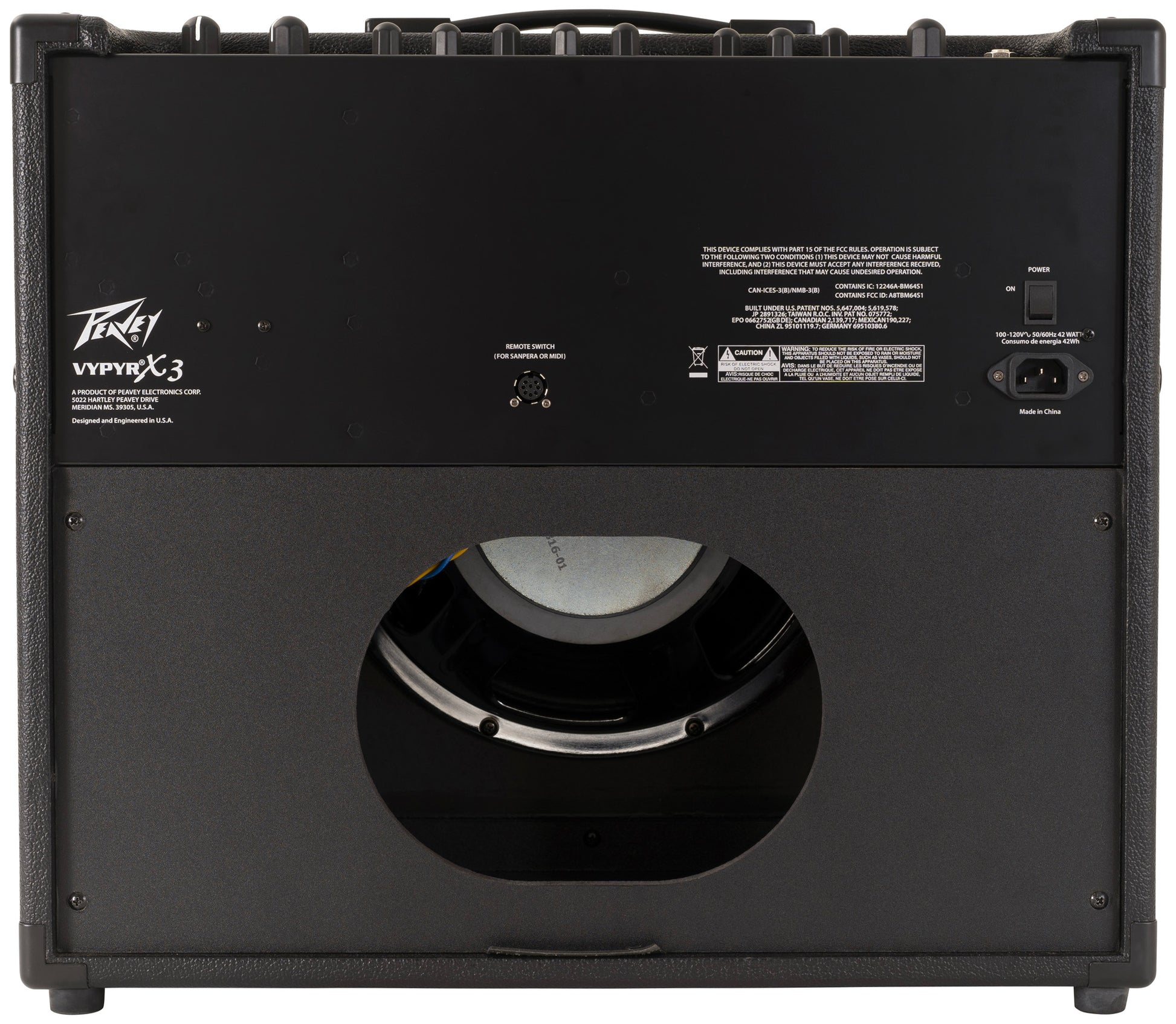 Ampli à modélisation 100W, HP 1x 12", 36 modèles d'amplis, 26 effets, EQ 3 bandes, accordeur intégré, Bluetooth, finition noir