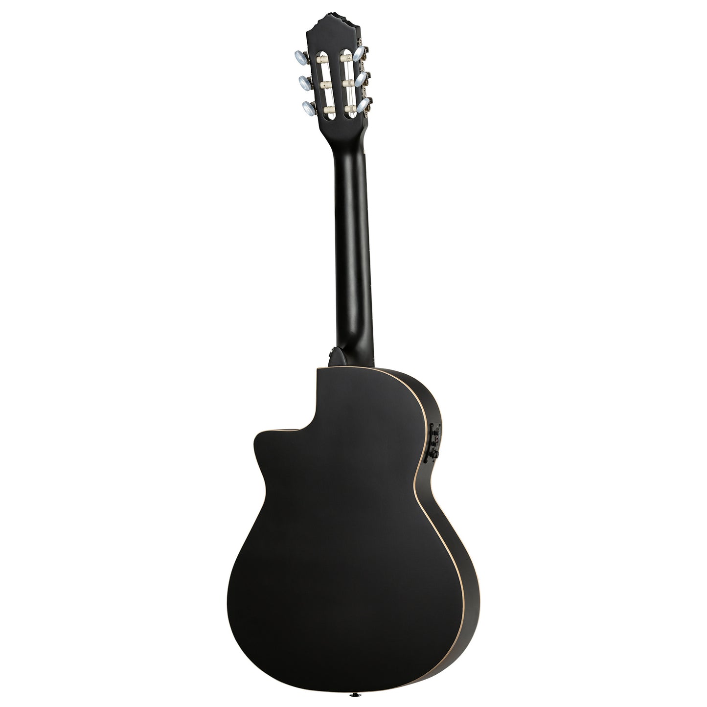 RCE12534-SBK, corps Thinline, pan coupé, EQ Magus X/G, table épicéa, f/e acajou, sillet 45 mm, housse, noir satiné