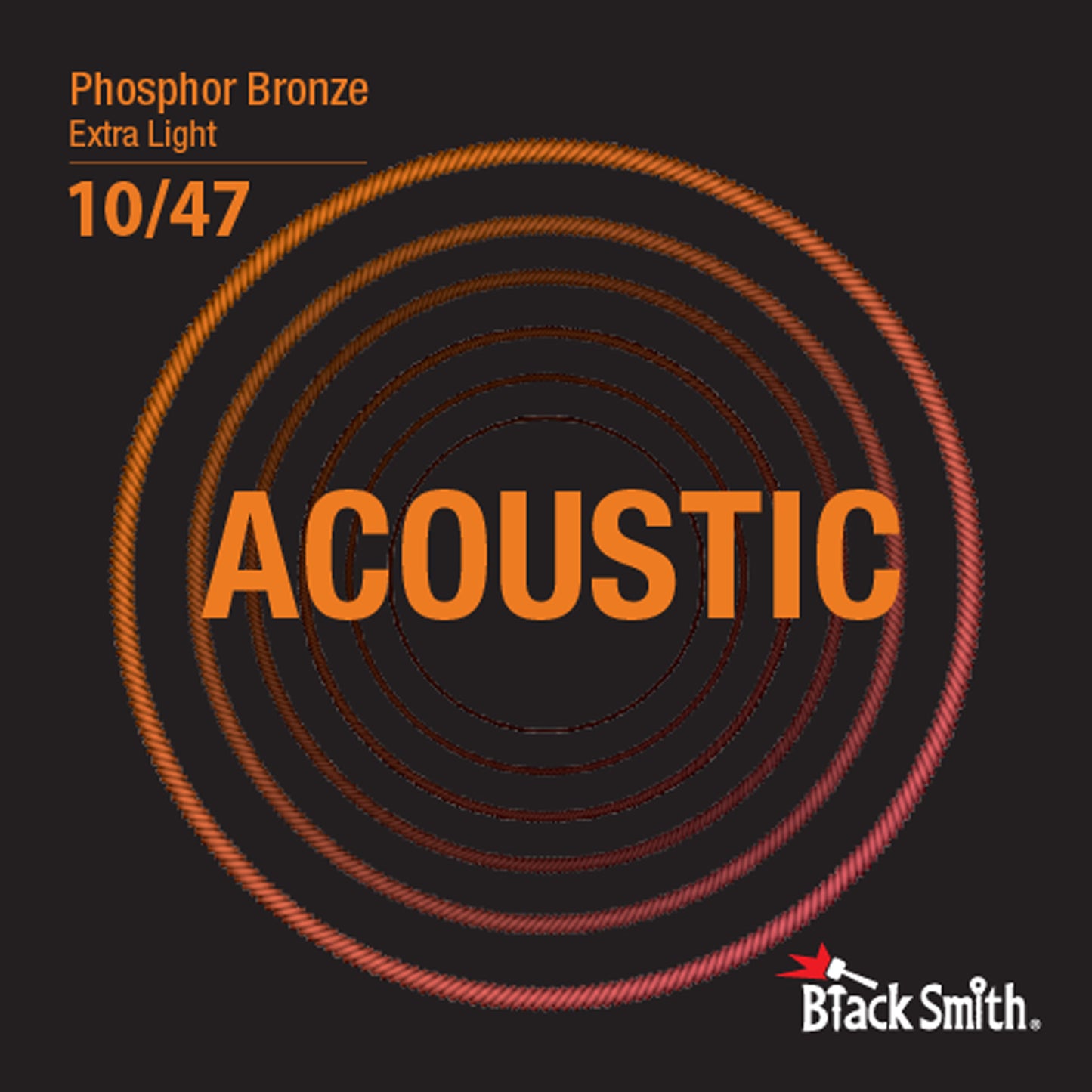 Jeu de cordes"Extra Light" pour guitare acoustique (10-14-23-30-39-47), phosphore bronze