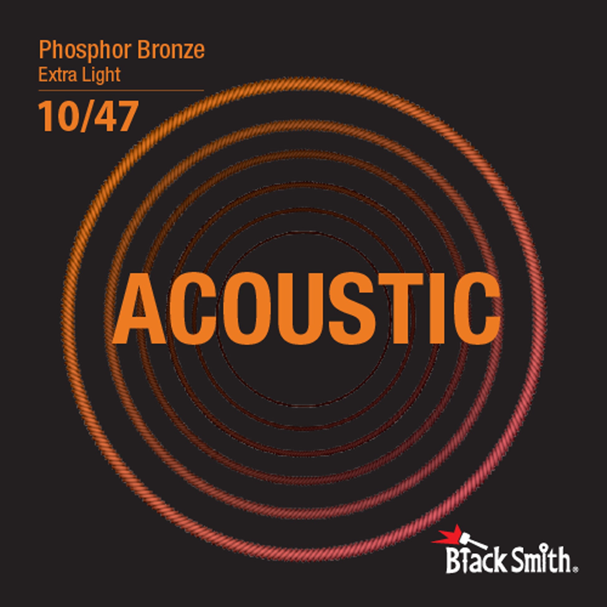 Jeu de cordes"Extra Light" pour guitare acoustique (10-14-23-30-39-47), phosphore bronze