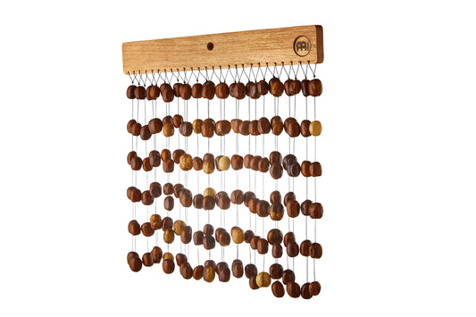 PALA CHIMES SONIC ENERGY LARGE, 42.41CM x 39.87 CM, ACAJOU, COQUES DE NOIX DE PALA, SON DOUX
