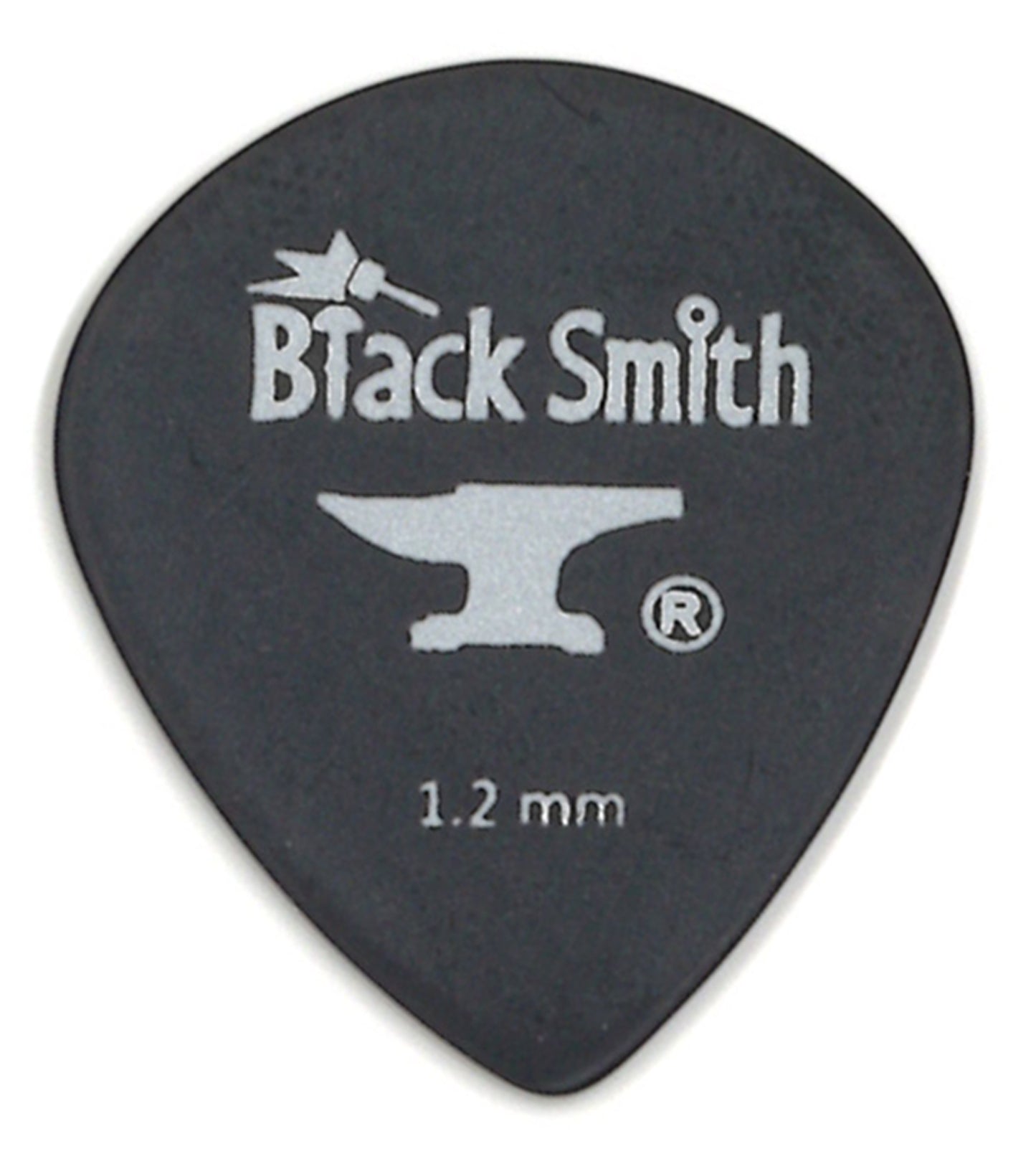 Sachet de 10 médiators Carbon Teardrop Heavy 1.2 mm, noir