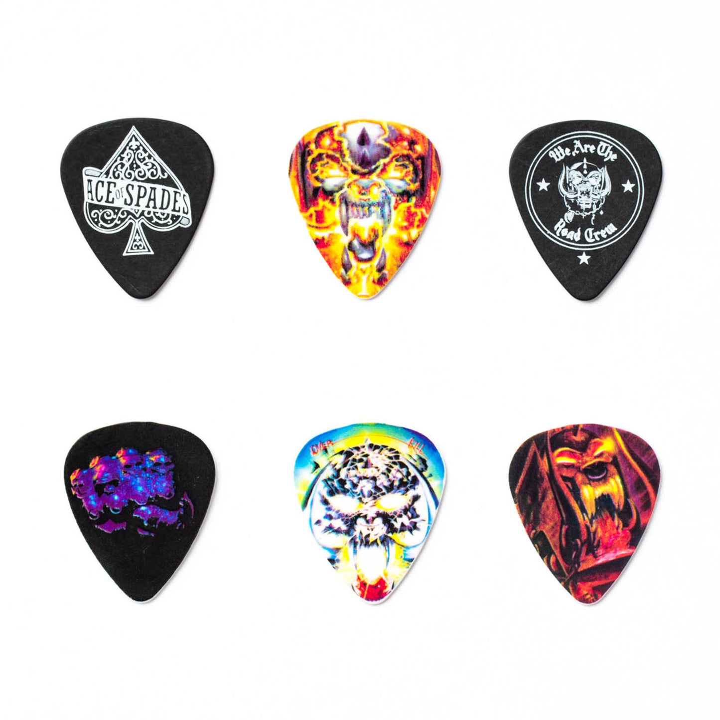 Boite de 6 médiators Motörhead Album Art 0.73 mm