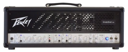 Tête amplifiée à lampes 120W, 3 canaux, EQ 3 bandes, Gate, Boost, développé en collaboration avec Misha Mansoor, finition noir