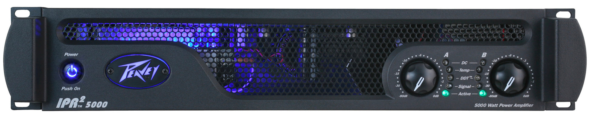 Ampli de puissance 2 canaux, 2525W par canal à 2 ohms, châssis aluminium léger, entrées XLR/Jack, sorties Speakon, noir