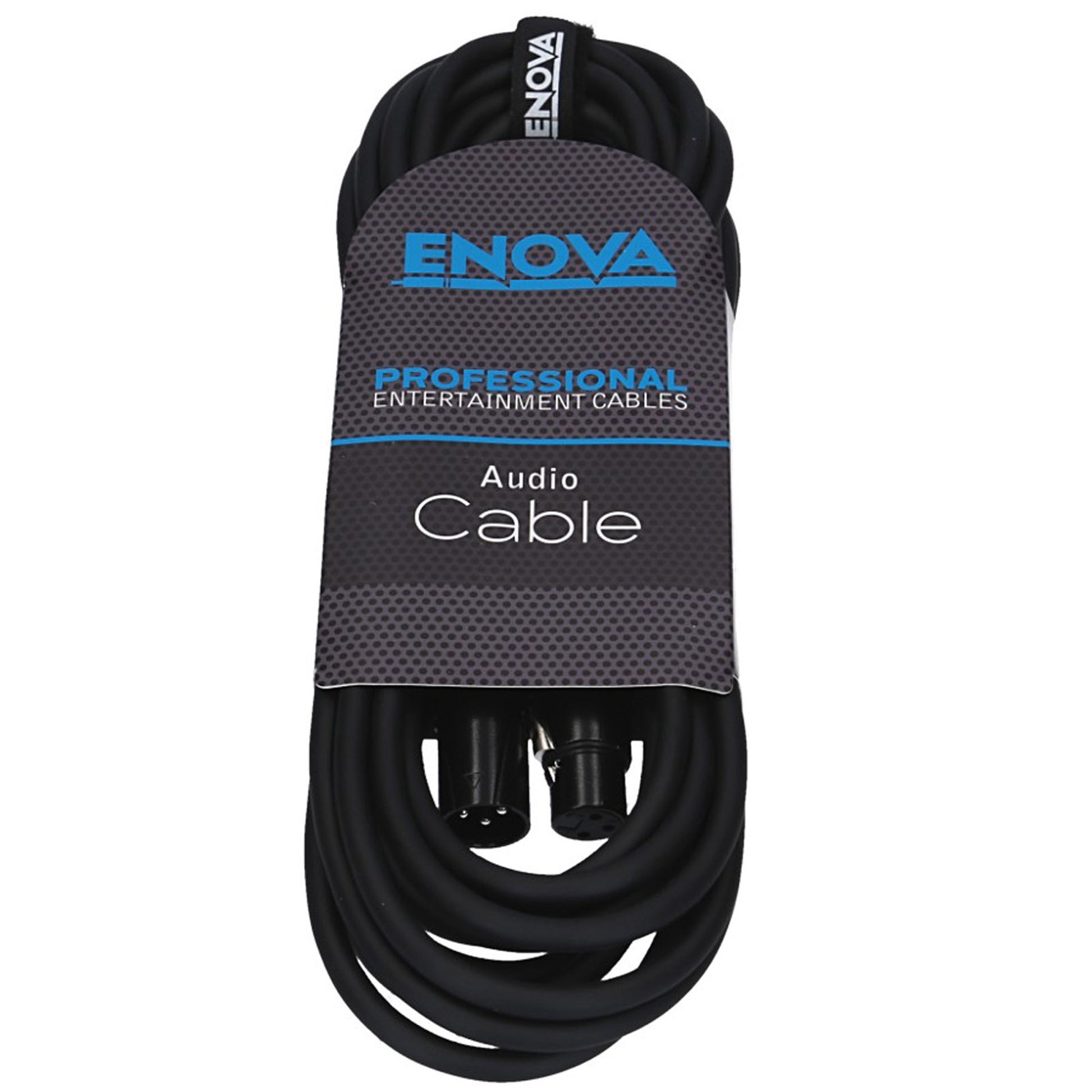 Câble micro XLR mâle/XLR femelle, 1 mètre, noir
