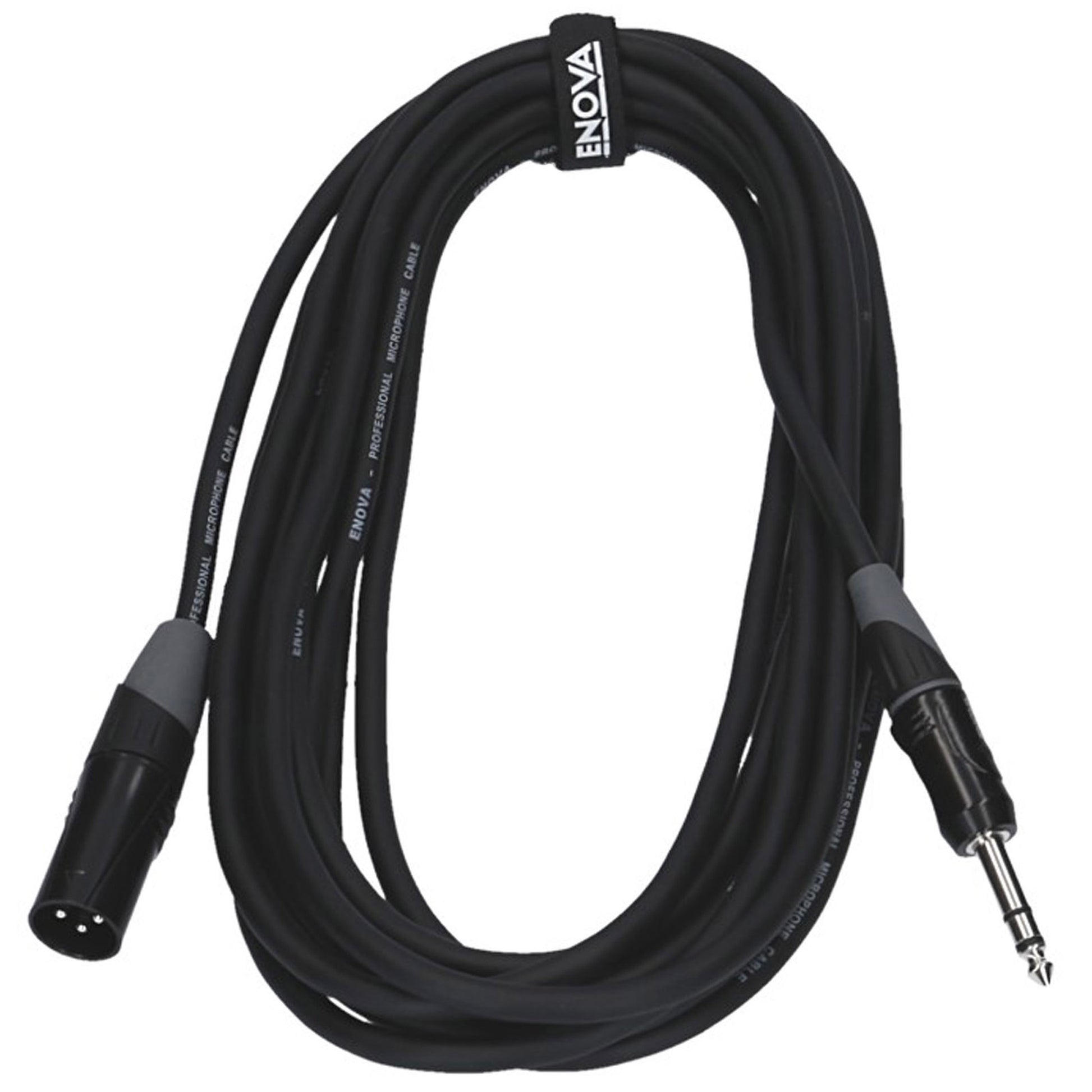 Câble micro XLR mâle/Jack stéréo, 6 mètres, noir