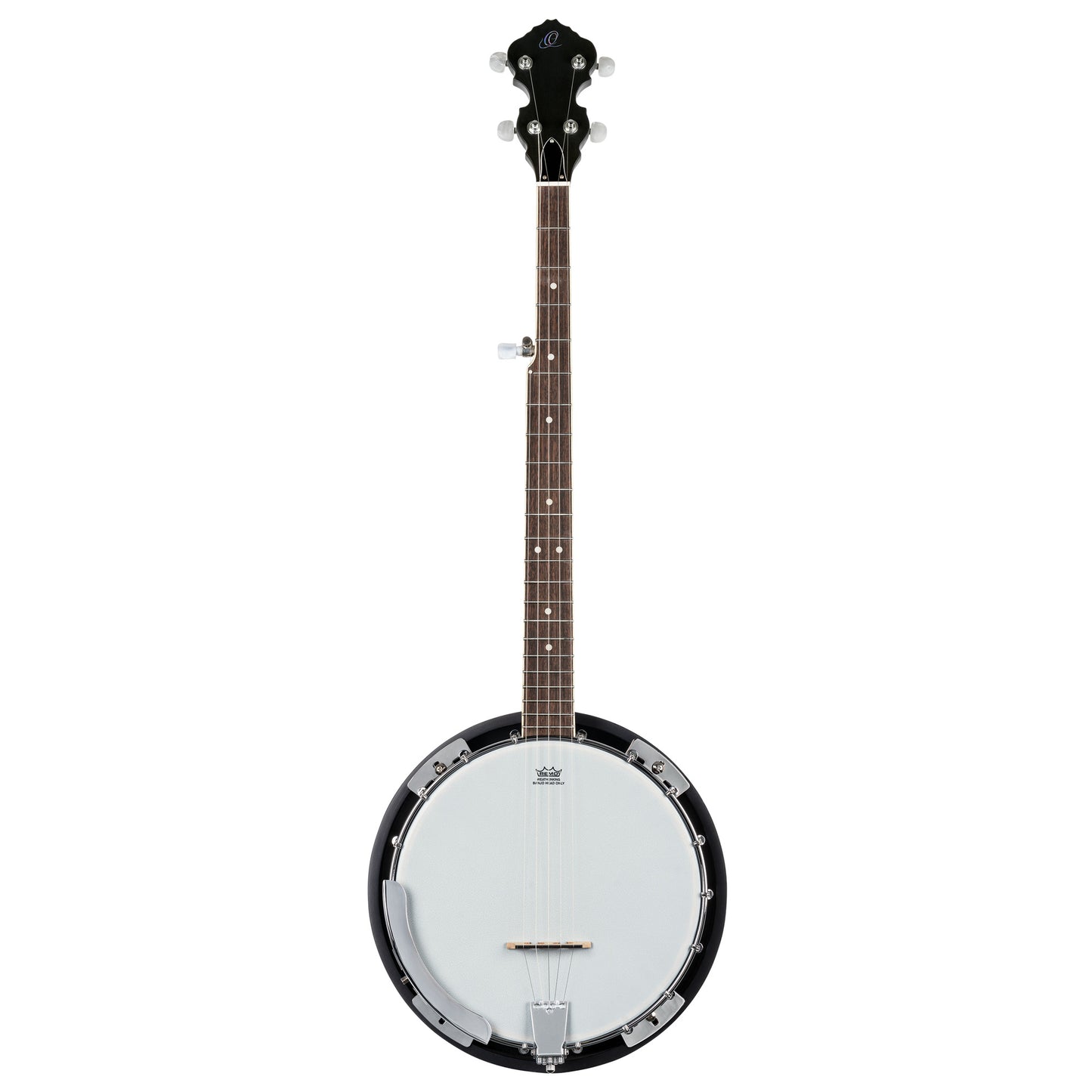 OBJ150, banjo 5 cordes, 18 tirants, fond & éclisses acajou, manche acajou, touche palissandre, whiskey burst satiné