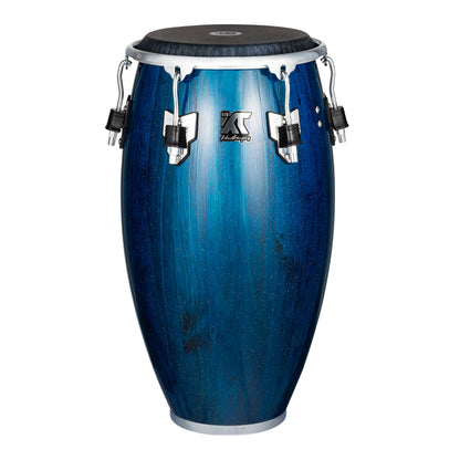 Conga William 'Kachiro' 11" 3/4, fût pin de Nouvelle-Zélande 3 plis, hauteur 76.2cm, peau cuir de veau noir, cercles SSR 4mm