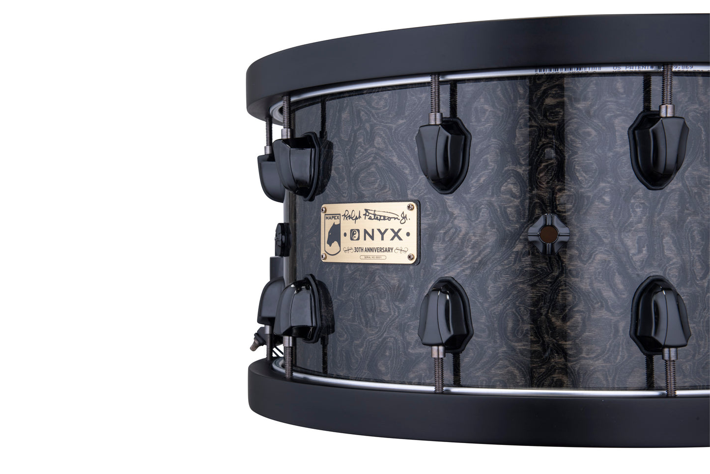 CC MAPEX BP 14 X 8" RALPH PETERS, CERCLES BOIS, ACCASTILLAGE NOIR, FINITION BLACK BURST