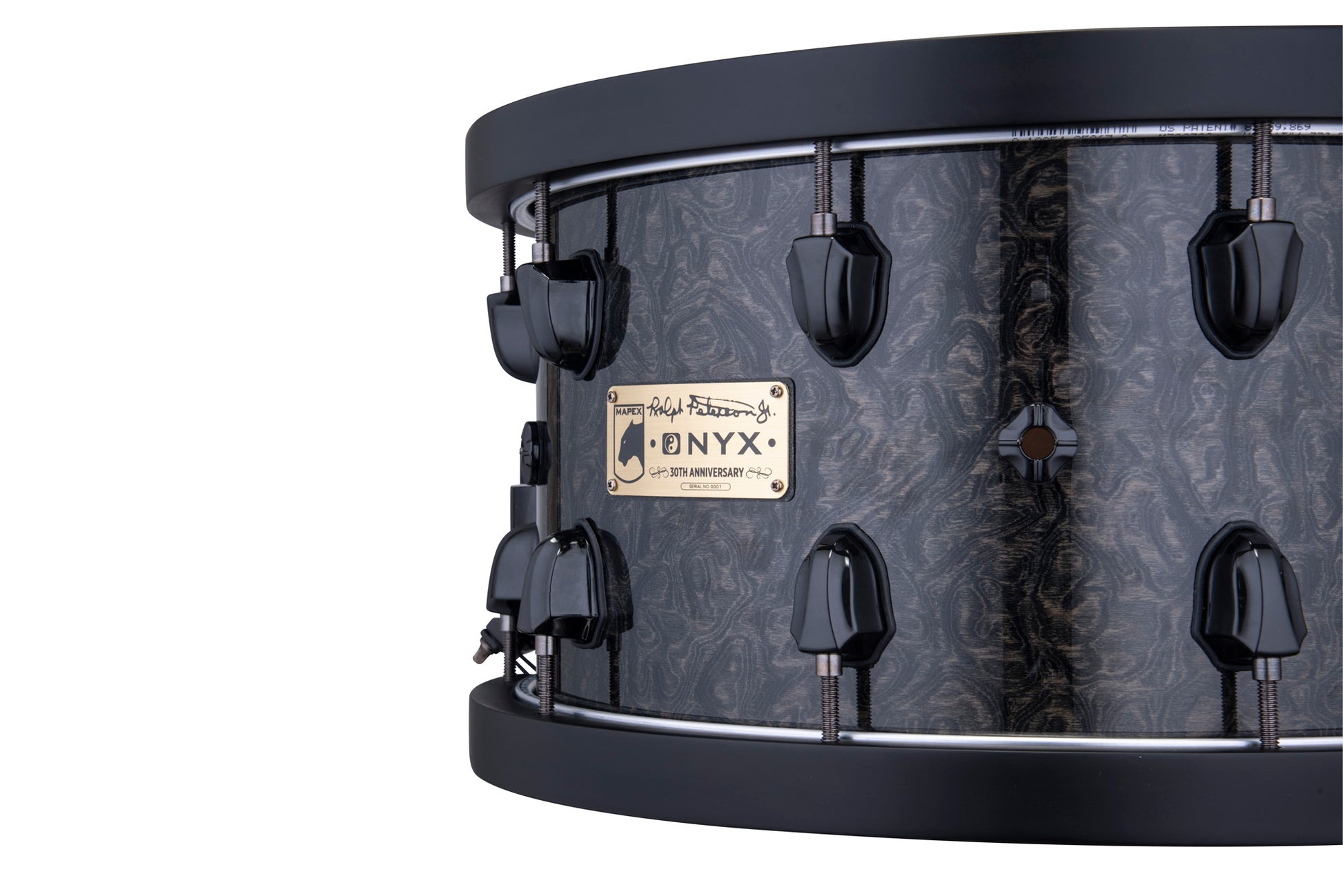 CC MAPEX BP 14 X 8" RALPH PETERS, CERCLES BOIS, ACCASTILLAGE NOIR, FINITION BLACK BURST