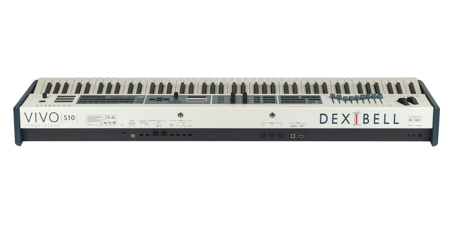 Piano numérique de scène Dexibell Vivo S10 | 88 notes, toucher lourd hybride