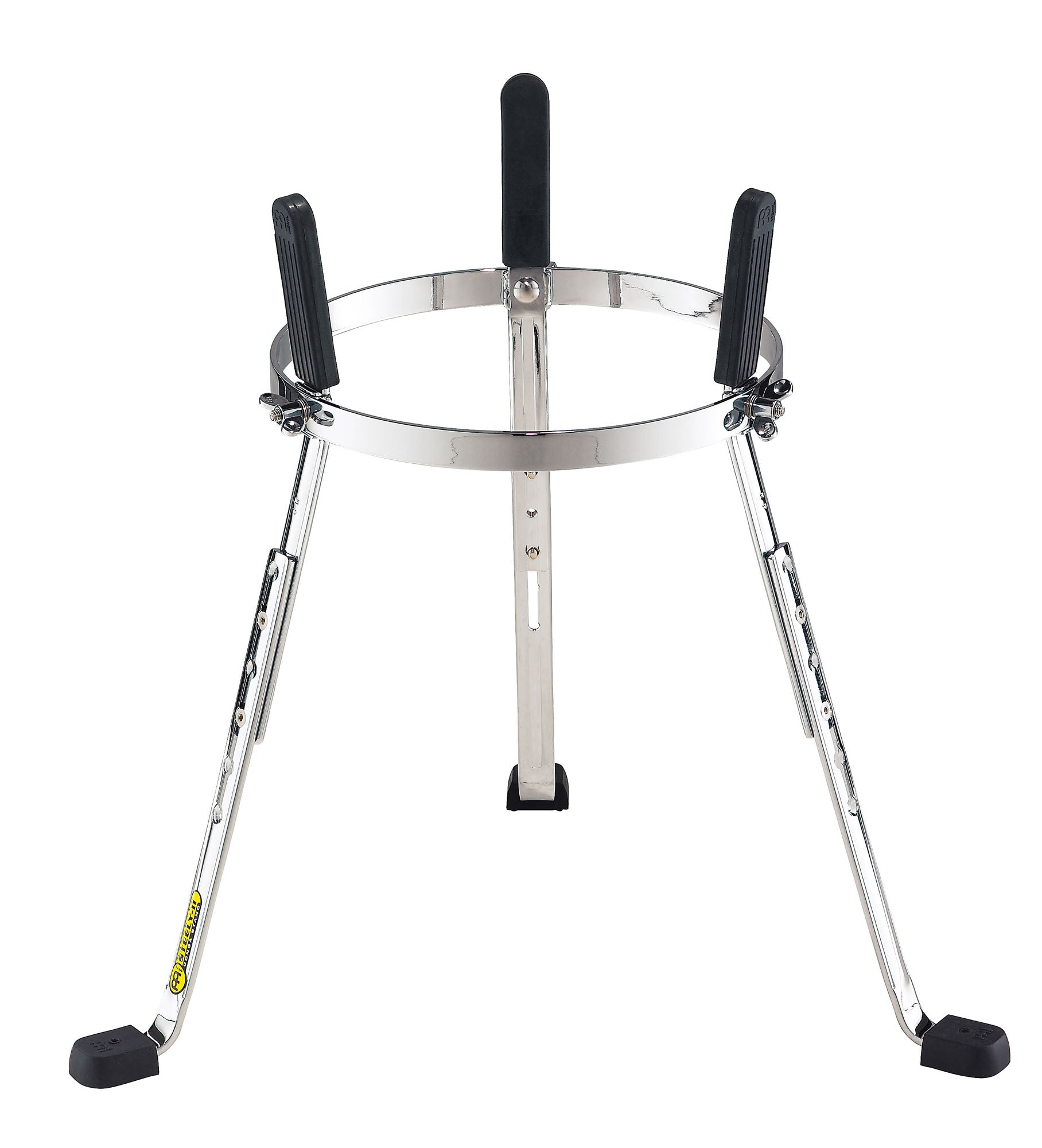 Support panier Steely II pour conga Woodcraft 11 3/4", pieds en L, réglage hauteur, chromé