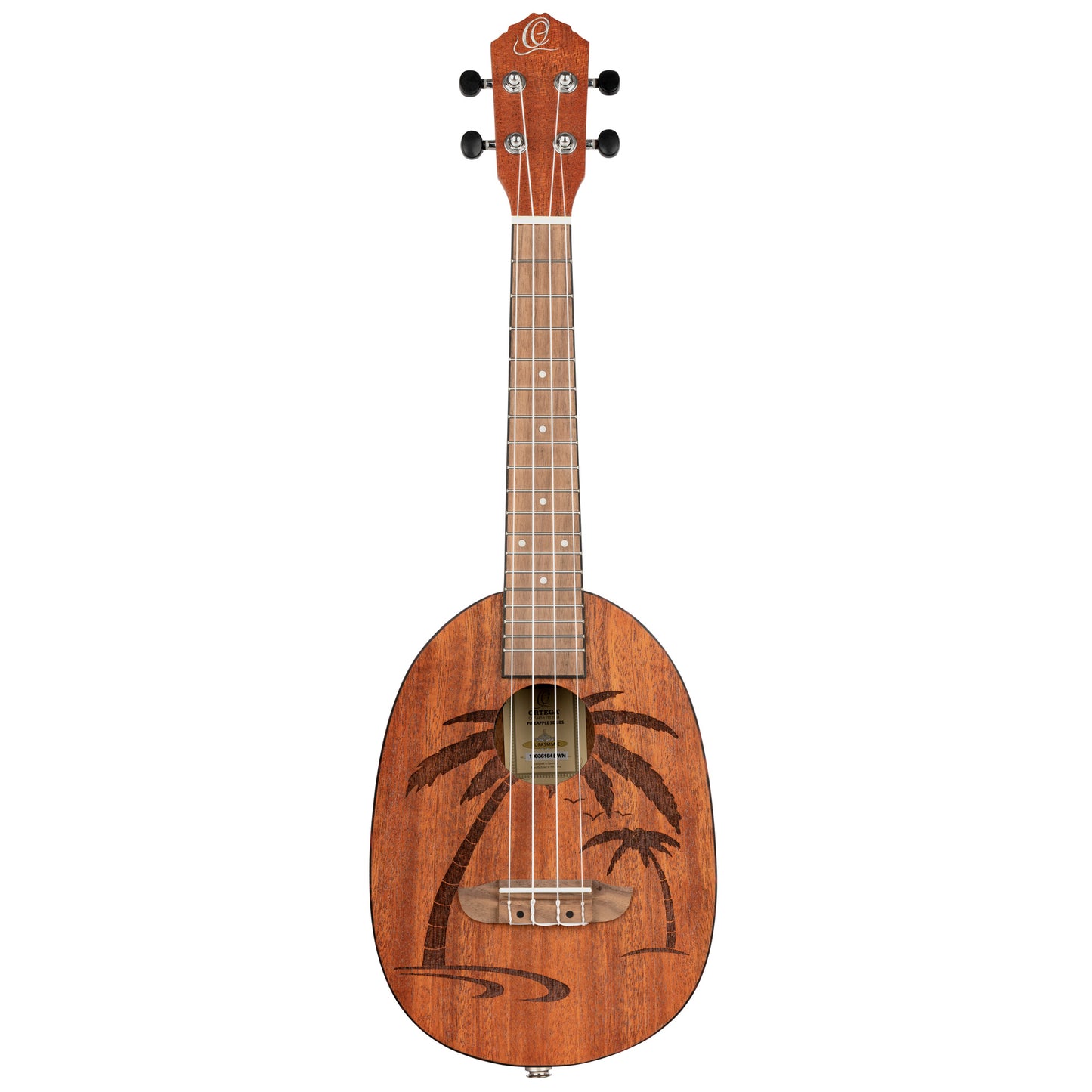 RUPA5MM, modèle Concert, table acajou avec motif gravé au laser, manche acajou, sillet 36 mm, naturel satiné