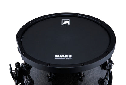 CC MAPEX BP 14 X 8" RALPH PETERS, CERCLES BOIS, ACCASTILLAGE NOIR, FINITION BLACK BURST