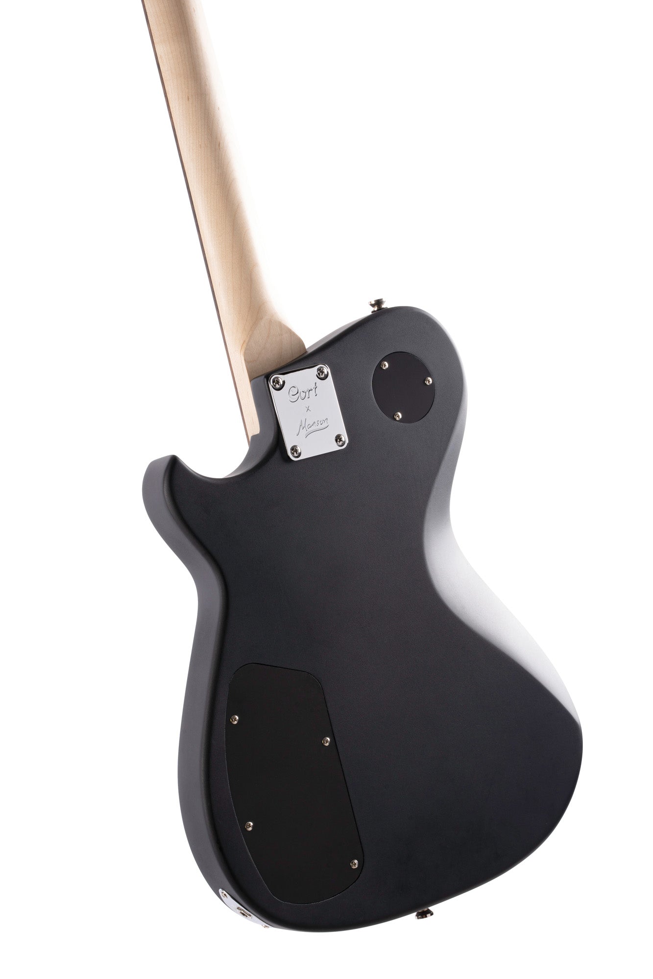 MBM-2P, signature Matt Bellamy, corps tilleul, manche érable, micros Manson & P90,"Kill" bouton, noir satiné