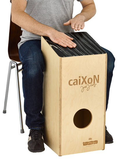 CAIXON VIVA RHYTHM FACADE STRIPED ONYX, BOIS BOULEAU BALTIQUE, SNARE, FINITION NATURELLE ASSIS-DEBOUT
