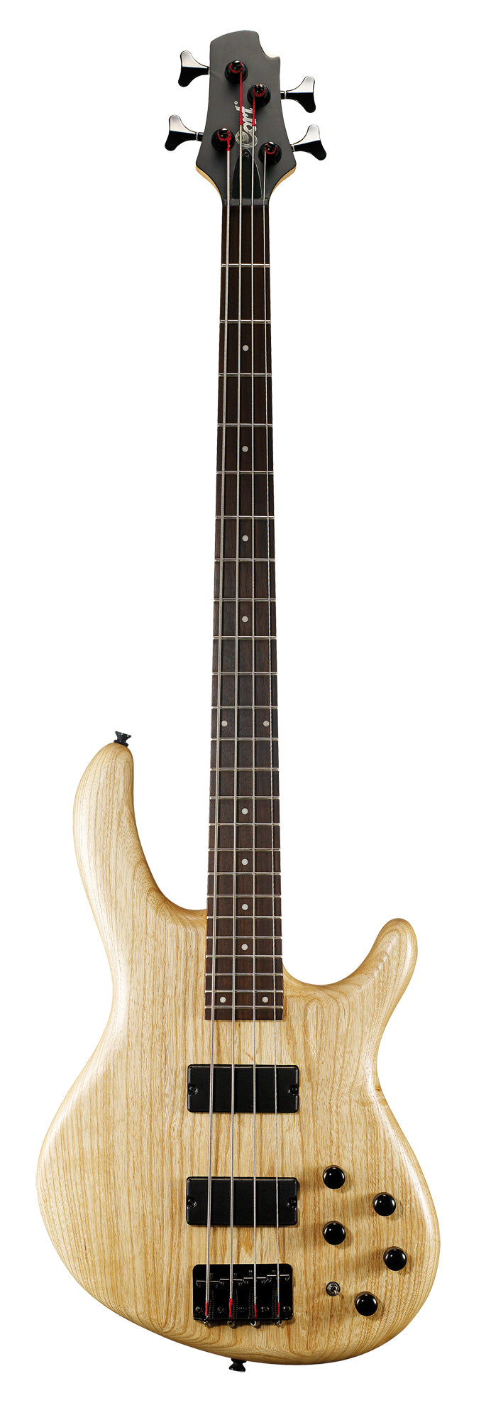 Action DLX AS, 4 cordes, corps frêne léger, micros PDX-4, préampli 3 bandes Markbass, naturel pores ouverts