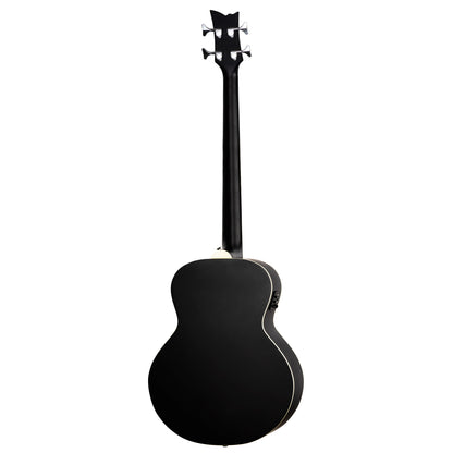 D7E-SBK-4, basse 4 cordes, EQ Ortega MagusPro/B, table épicéa, f/e acajou, manche acajou, noir satiné