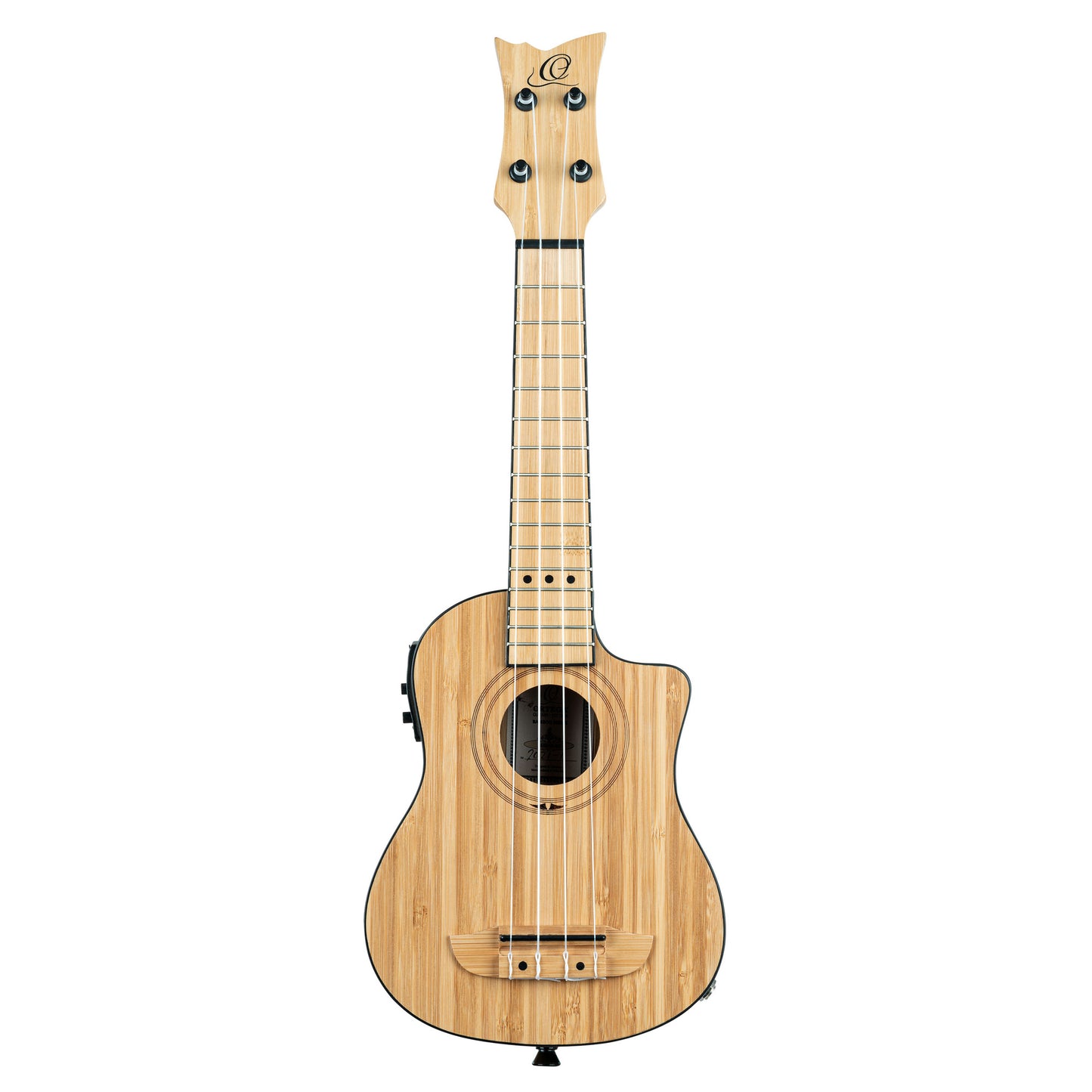RUNAB-SO, modèle Soprano, pan coupé, EQ MagusUke, table bambou massif, f/e bambou massif, manche bambou, housse, naturel satiné