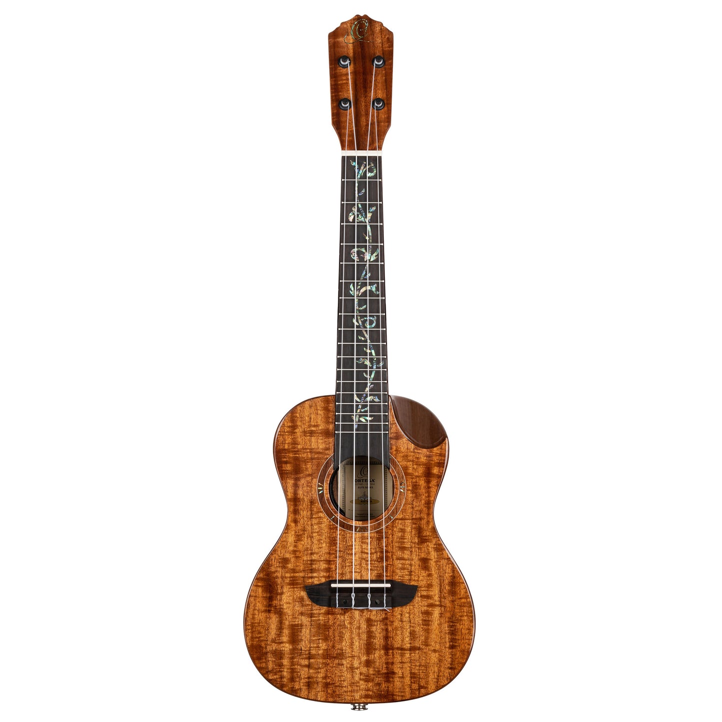 RUET-ACA, modèle Elite Concert pan coupé ergonomique, EQ MagusFly, table acacia massif, fond & éclisses acacia, naturel brillant