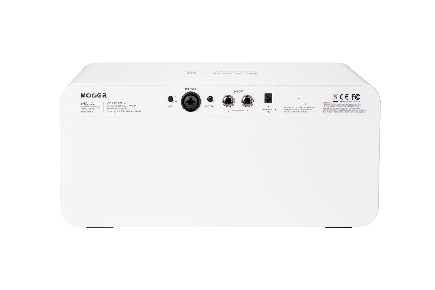 MOOER F40ILI-SW AMPLI F40I LI 40W SNOWFALL WHITE