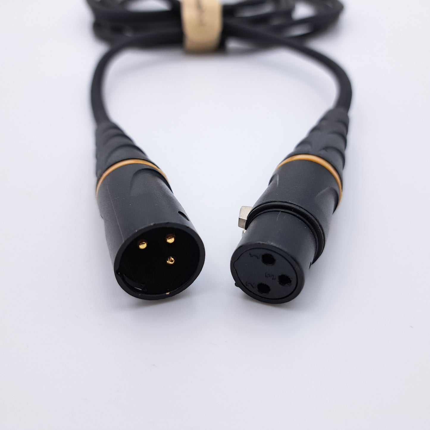 Câble micro XLR mâle/XLR femelle, 1 mètre, noir