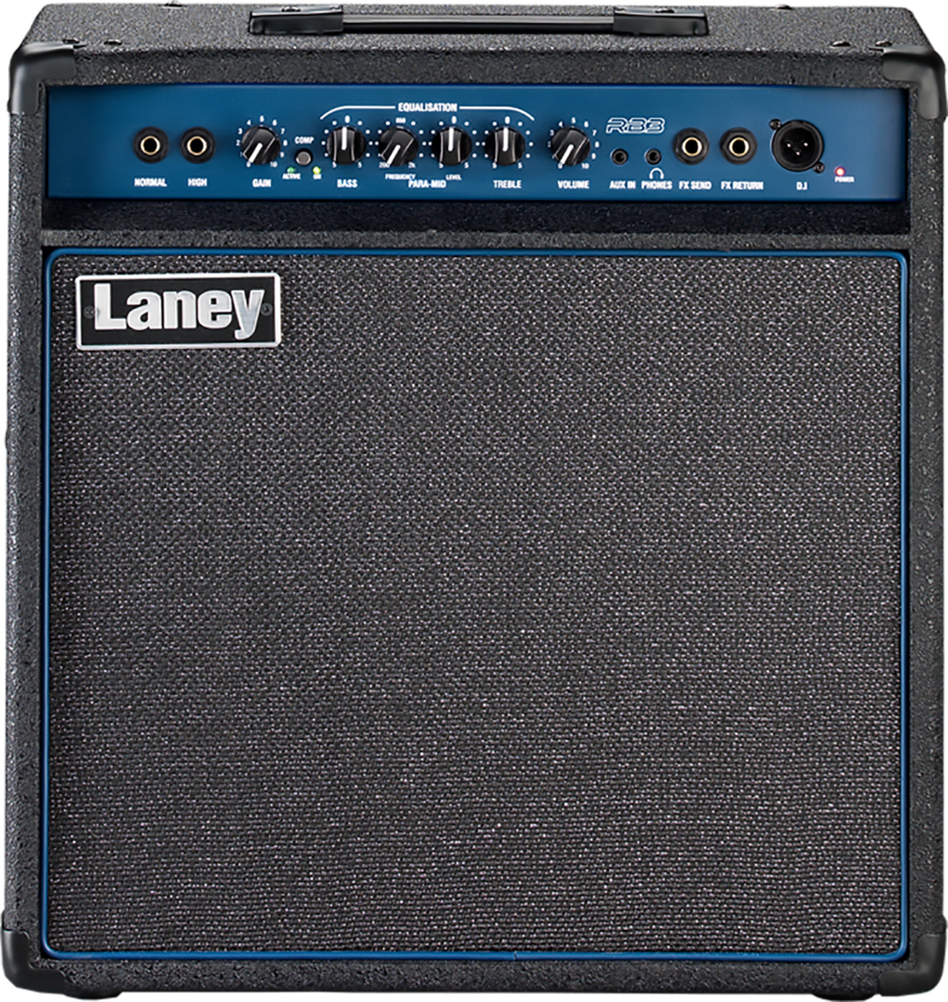 Combo 65W, HP 12" Custom Celestion, entrées active & passive, compresseur commutable, limiter