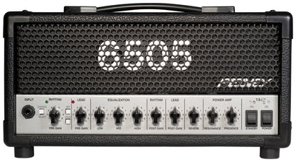Tête amplifiée à lampes compact 20W, 2 canaux, EQ 3 bandes, Reverb, pédalier inclus, sortie DI, sortie casque, finition noir