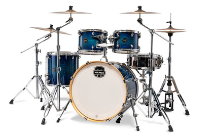Batterie Mapex Armory Stage 22, 5 fûts, bouleau et érable, sans accessoires, Blue Wave