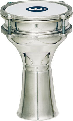 Darbouka aluminium 13.5 x 23.5 cm, peau synthétique, clé d'accord