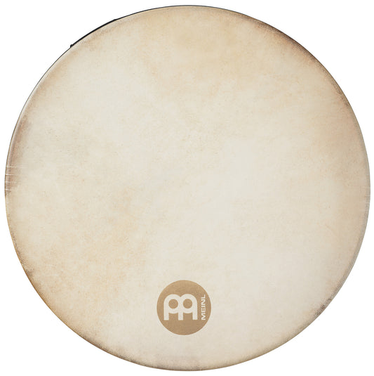 Bendir 16 x 2.5", corps en hévéa, peau de chèvre sélectionnée à la main, timbre et système d'accordage internes, African Brown