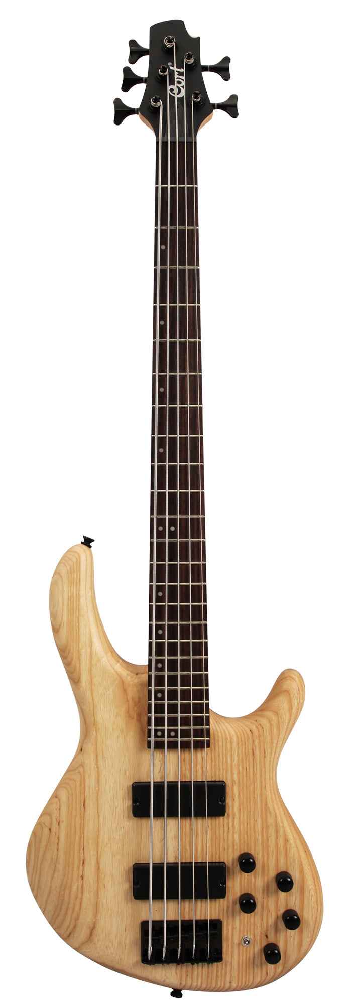 Action DLX AS, 5 cordes, corps frêne léger, micros Powersound, préampli 3 bandes Markbass, naturel pores ouverts