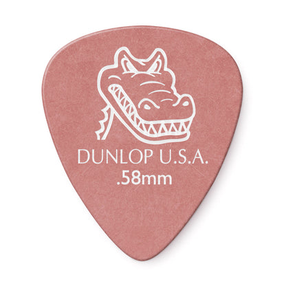 Sachet de 12 médiators Gator Grip 058 (rouge)