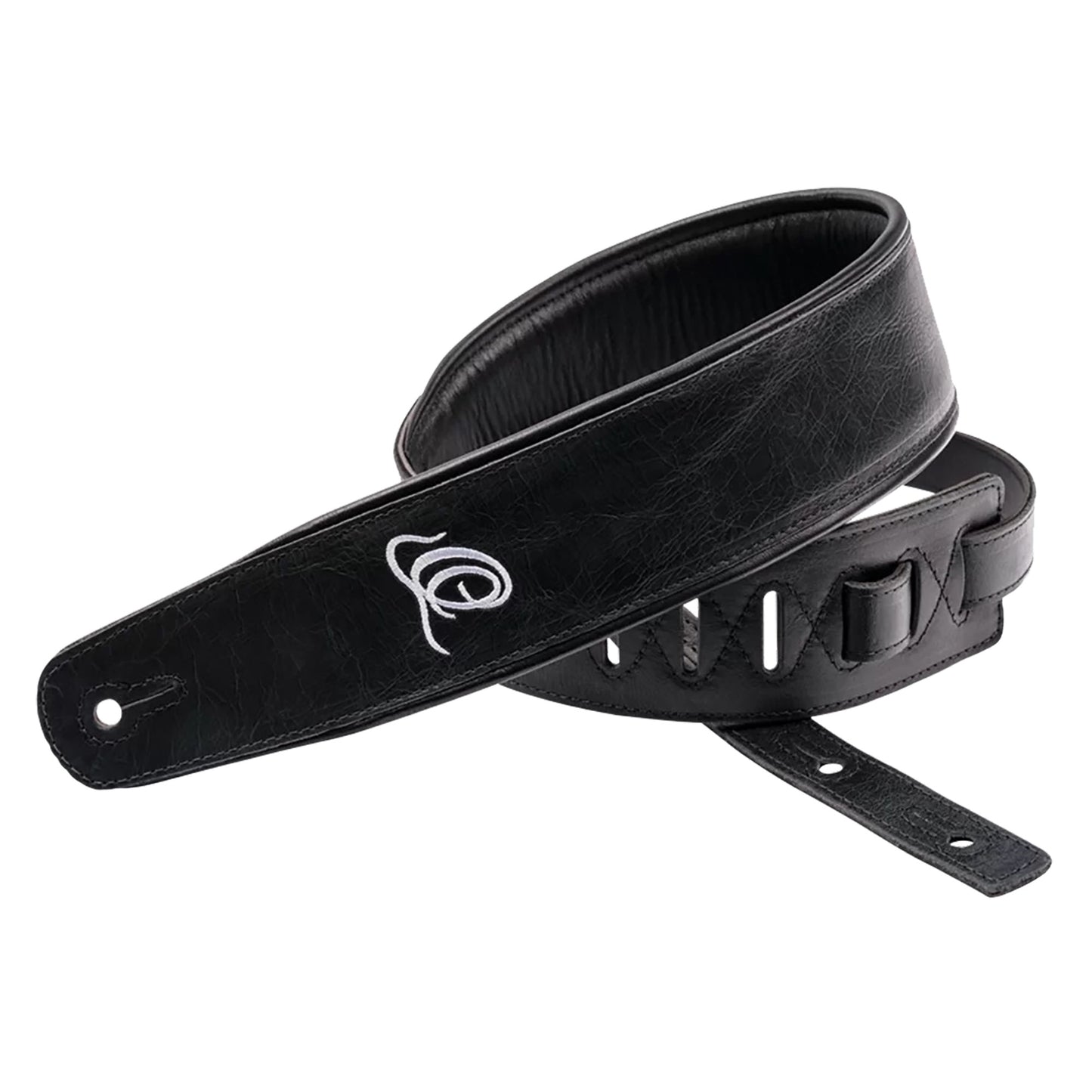 OSCL-3, courroie guitare, série Classic, face cuir, dos PVC (vegan), largeur 7 cm, longueur 145 cm, vintage ash