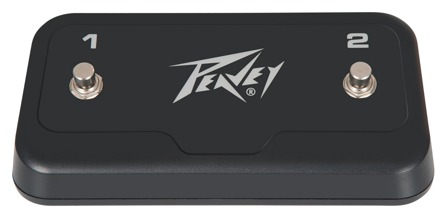 Footswitch double compatible avec une large gamme d'amplis Peavey, finition noir