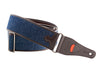 Righton Courroie Guitare Vegan Denim Bleu