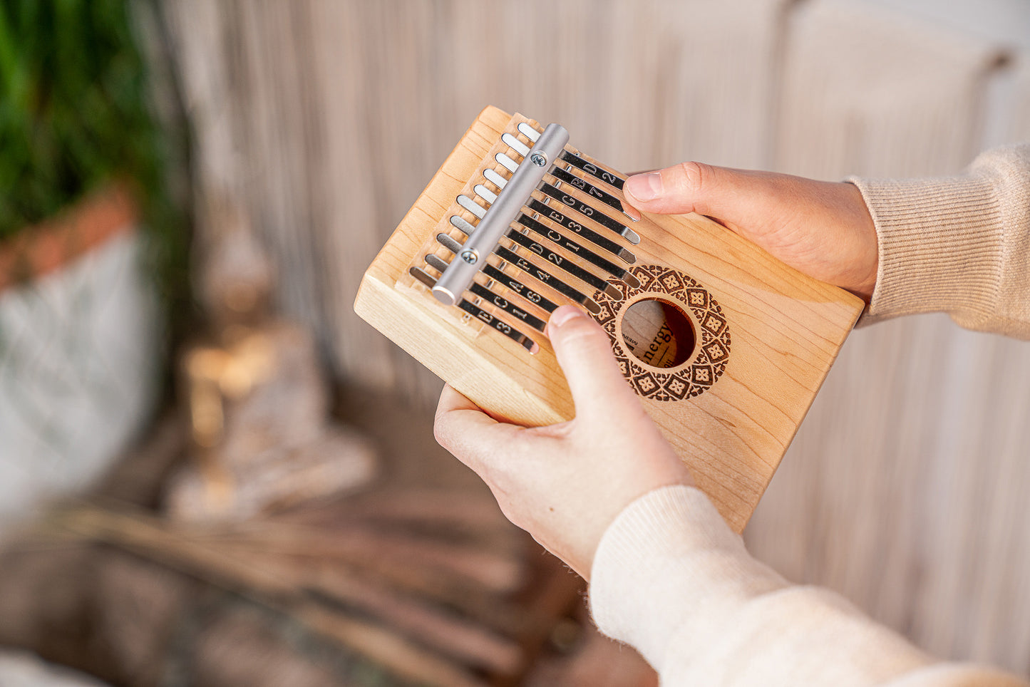 KALIMBA SONIC ENERGY 10 NOTES, DO MAJEUR