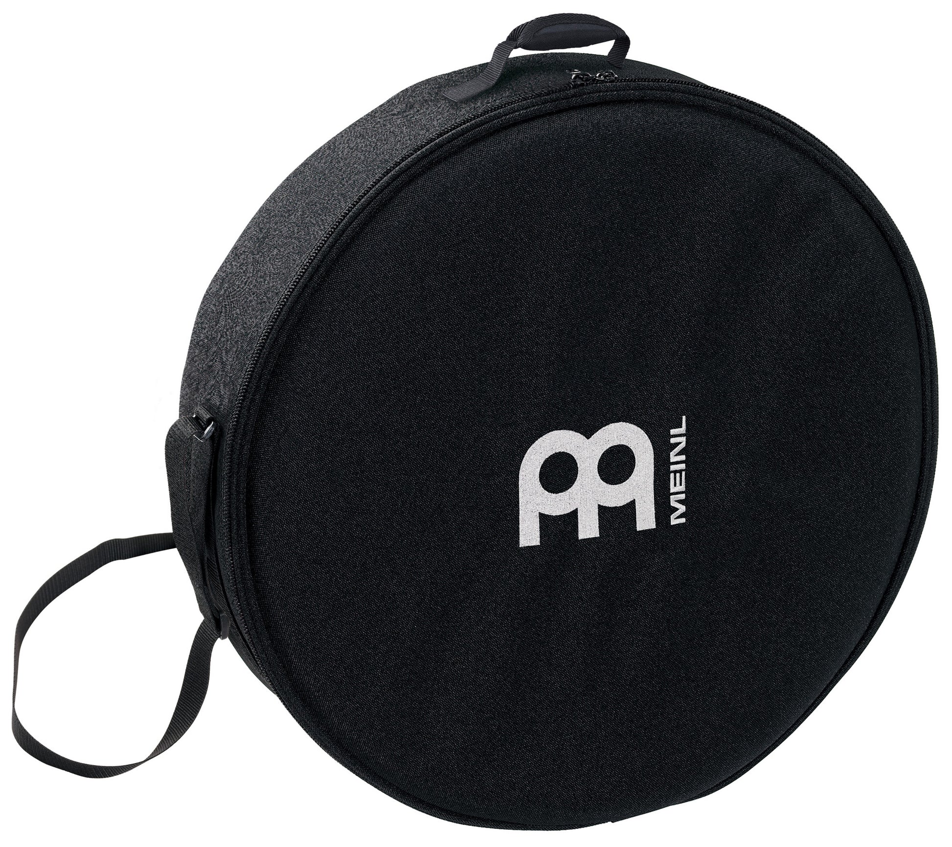Housse pour Frame Drum 20", profondeur 2"1/2, nylon rembourré, poignée, sangle, double fermeture éclair, noir