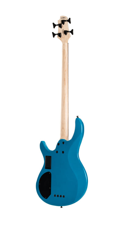 C4 Deluxe, corps peuplier, micros Bartolini MK-1 et préampli Markbass MB-1, candy blue