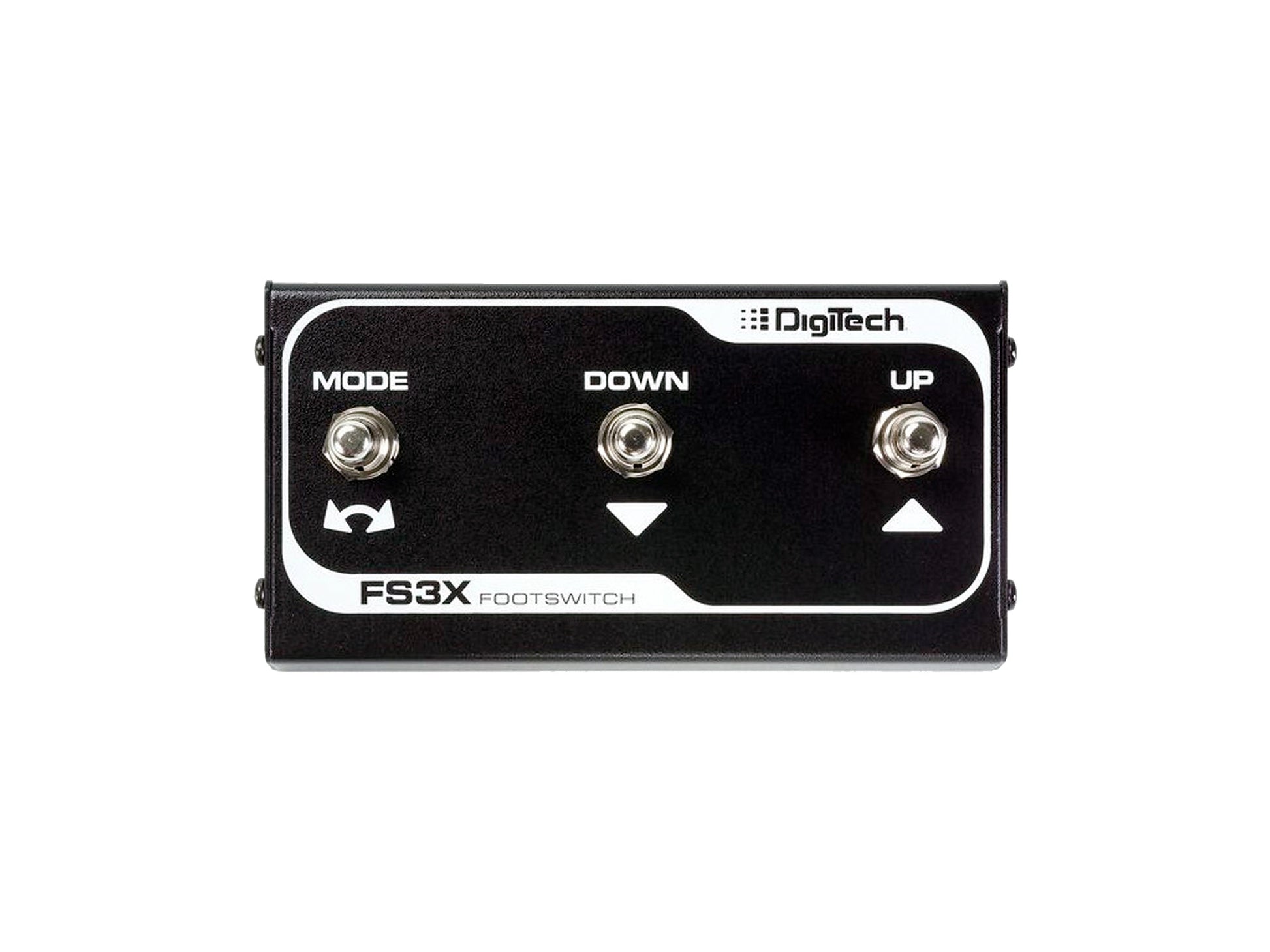 Footswitch FS3XV, 3 interrupteurs, fonctions Mode/Up/Down, boitier métal, avec câble jack 3 mètres, noir